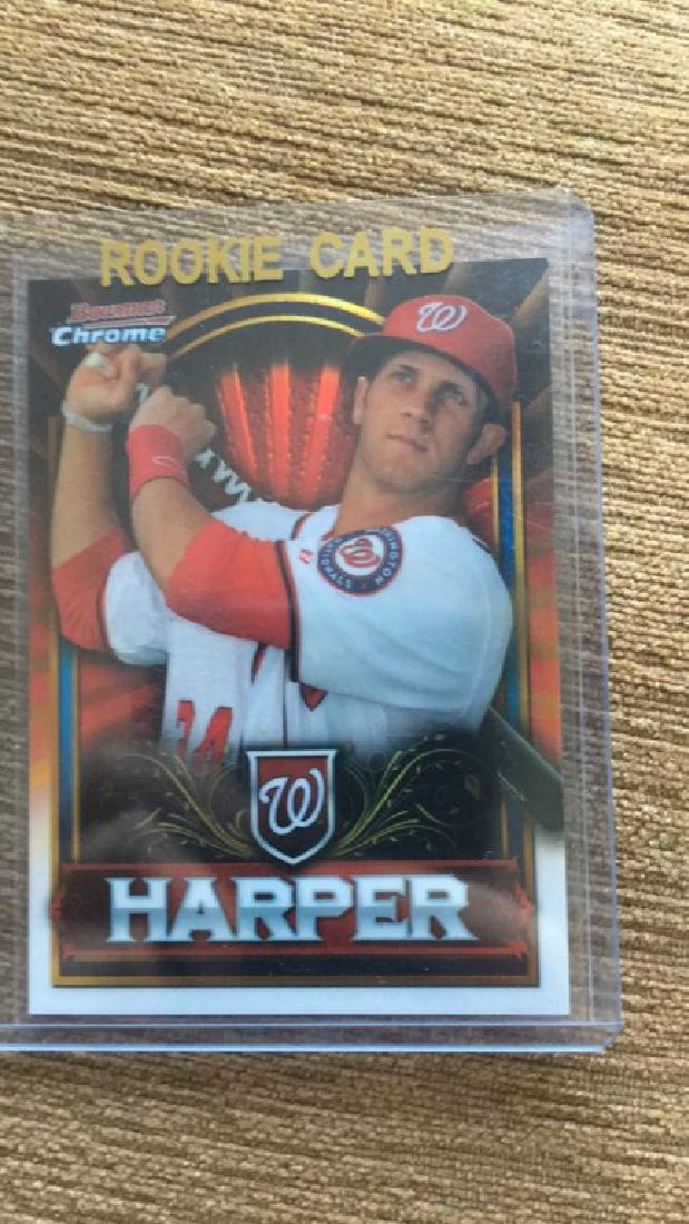 Bryce Harper 2011 bowman chrome RC Card (1 of 2)