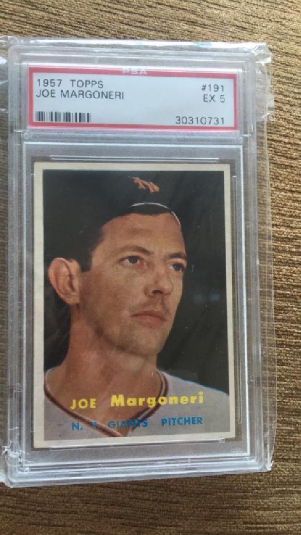 1957 Topps Joe Margoneri graded PSA 5 (1 of 2)