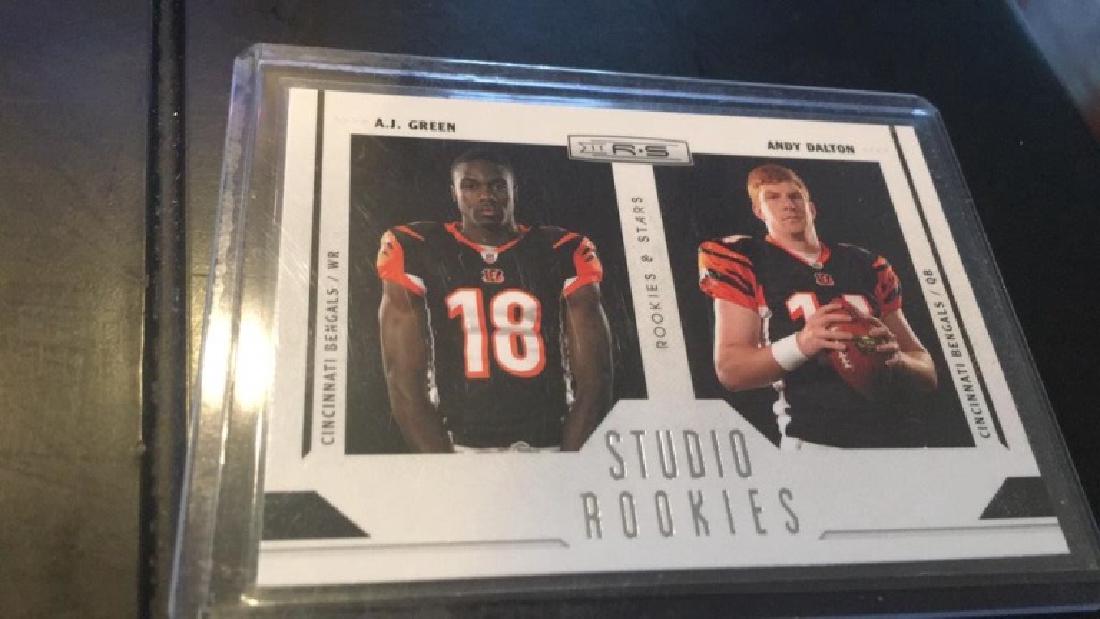AJ Green and Andy Dalton studio rookies (1 of 2)