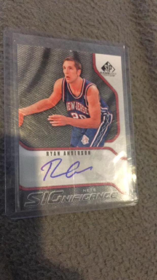 Ryan Anderson SP game used autograph (1 of 1)