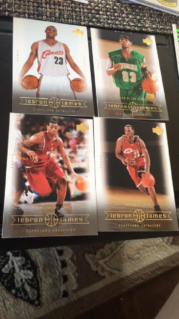Lebron James 4 card RC lot (1 of 1)
