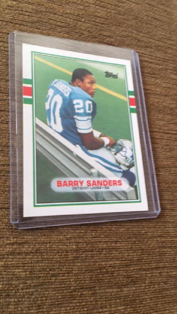 Barry Sanders 1989 Topps traded RC: Barry Sanders 1989 Topps traded RC