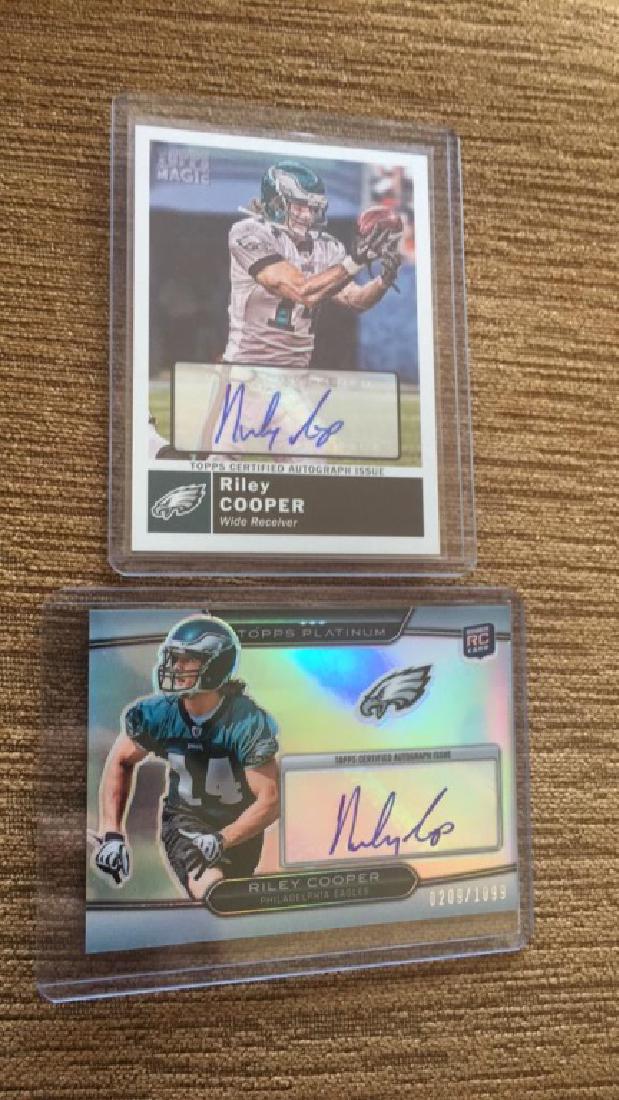 Riley Cooper 2 card RC auto lot (1 of 1)
