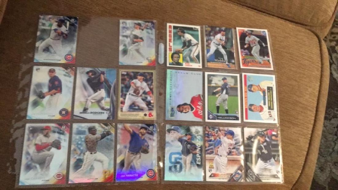 Large baseball card love with rookies and stars: trace Thompson Michael can forgo Helleckson Greg Maddux Rod Carew and more