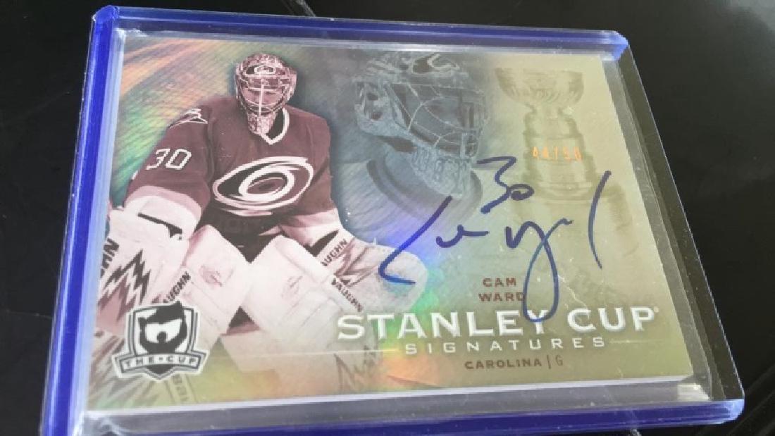 Cam Ward the cup Stanley cup signatures card (1 of 2)