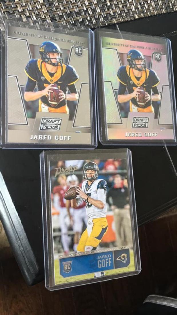 Jared Goff 3 card RC lot (1 of 1)