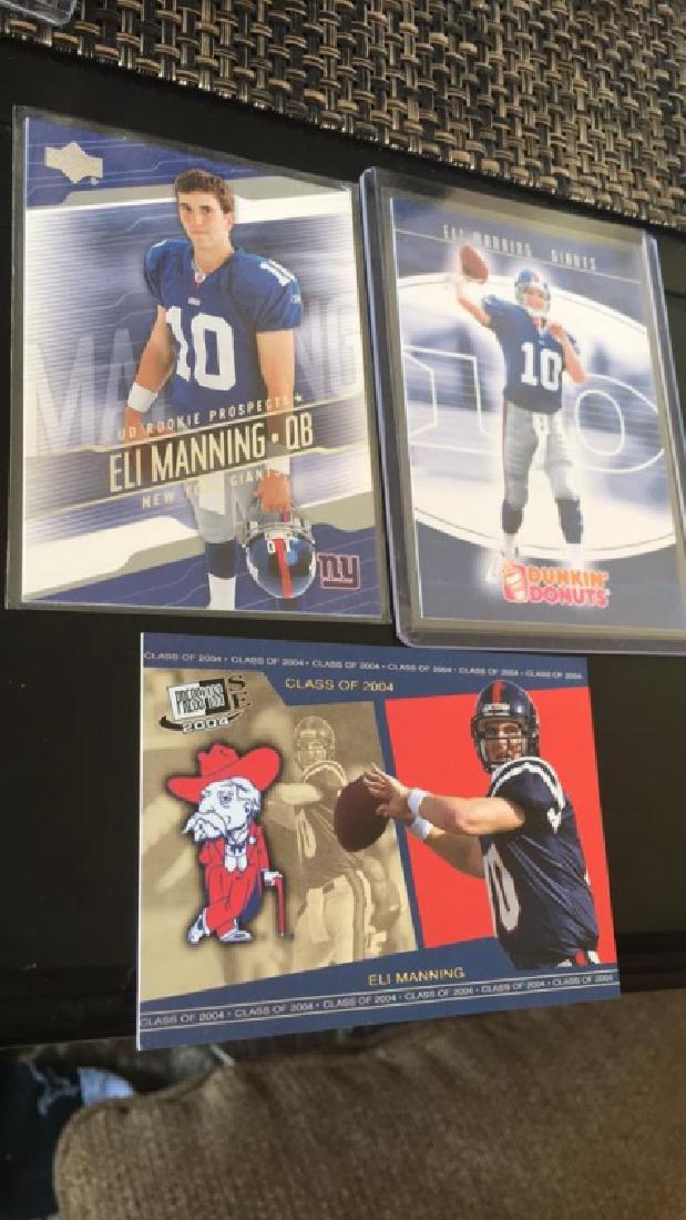 Eli Manning 3 card RC lot (1 of 2)