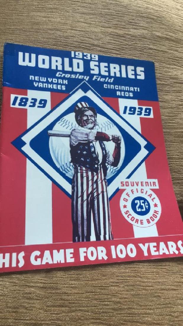 1939 world series replica program: 1939 world series replica program