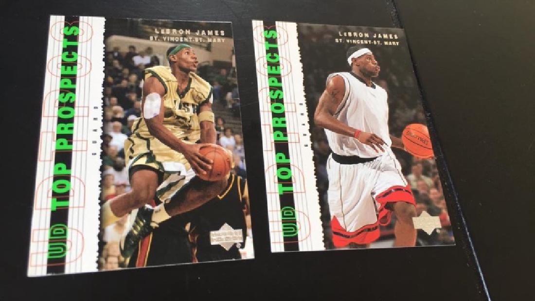 LeBron James 2003-04 top prospects 2 card RC lot (1 of 1)