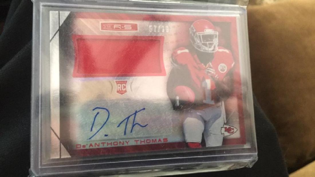 De'anthony Thomas Rookie Stars auto patch /99 (1 of 1)