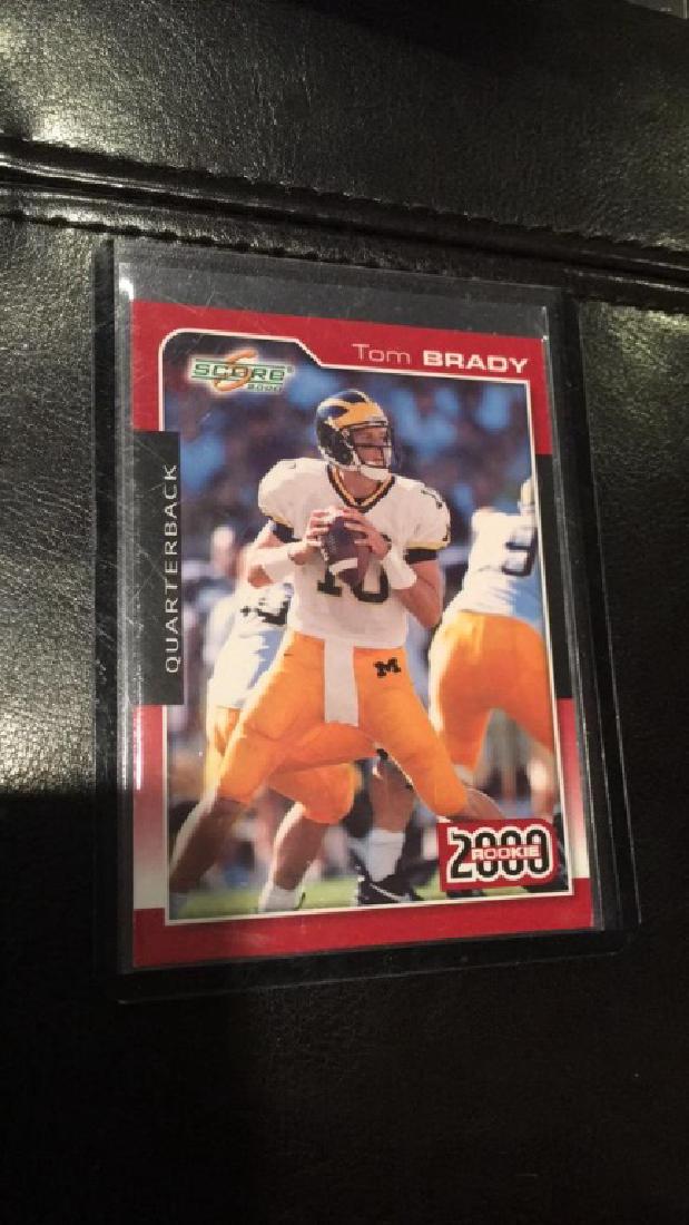 Tom Brady 2000 score rookie card (1 of 2)