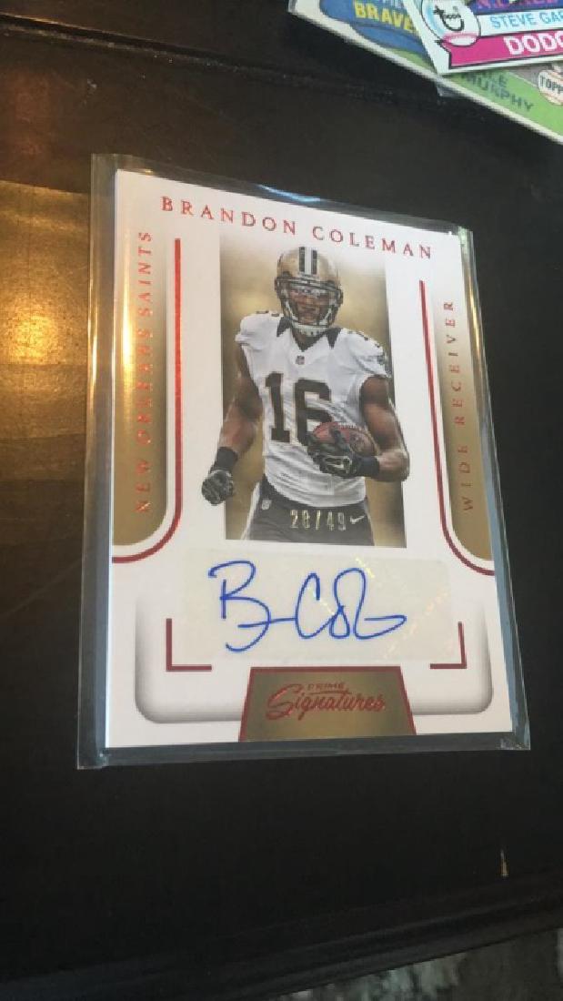 Brandon Coleman 2016 prime signatures rookie (1 of 1)