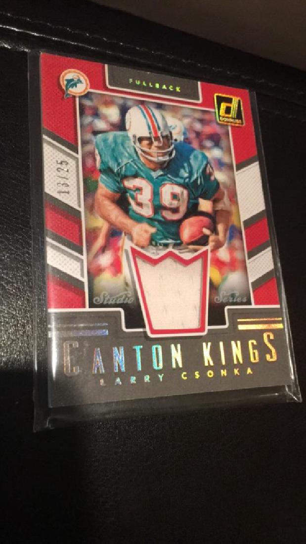 Larry Csonka 2017 canton Kings Jersey SP /25 (1 of 2)