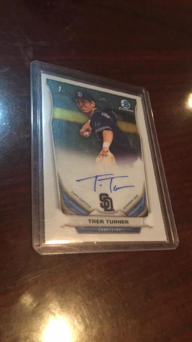 Trea Turner 2014 Bowman chrome auto RC (1 of 2)