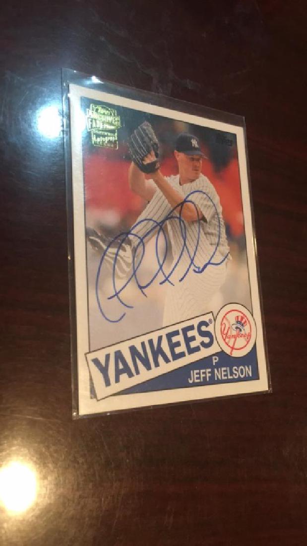 Jeff Nelson tops archives autograph: Jeff Nelson tops archives autograph