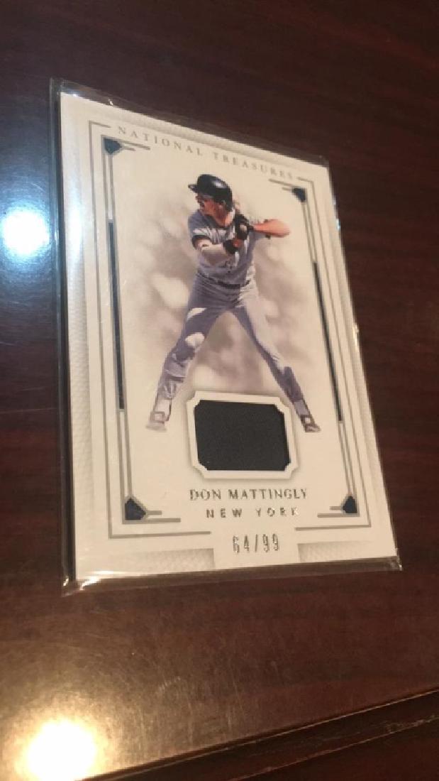 Don Mattingly 2016 National treasures jersey /99 (1 of 2)