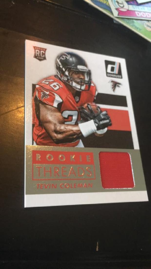 Tevin Coleman 2015 Donruss rookie threads jersey (1 of 1)