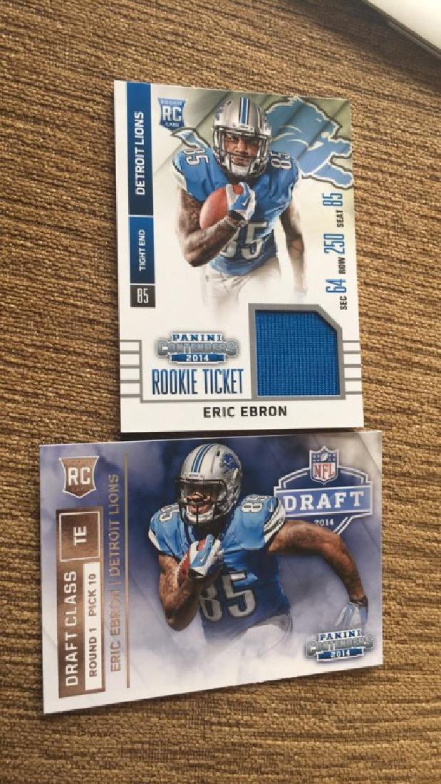 Eric Ebron Jersey rookie card and rookie card (1 of 1)