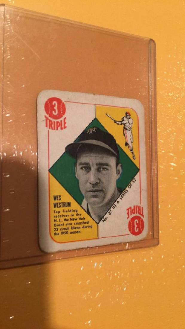 Wes Westrum 1951 Topps red back (1 of 2)