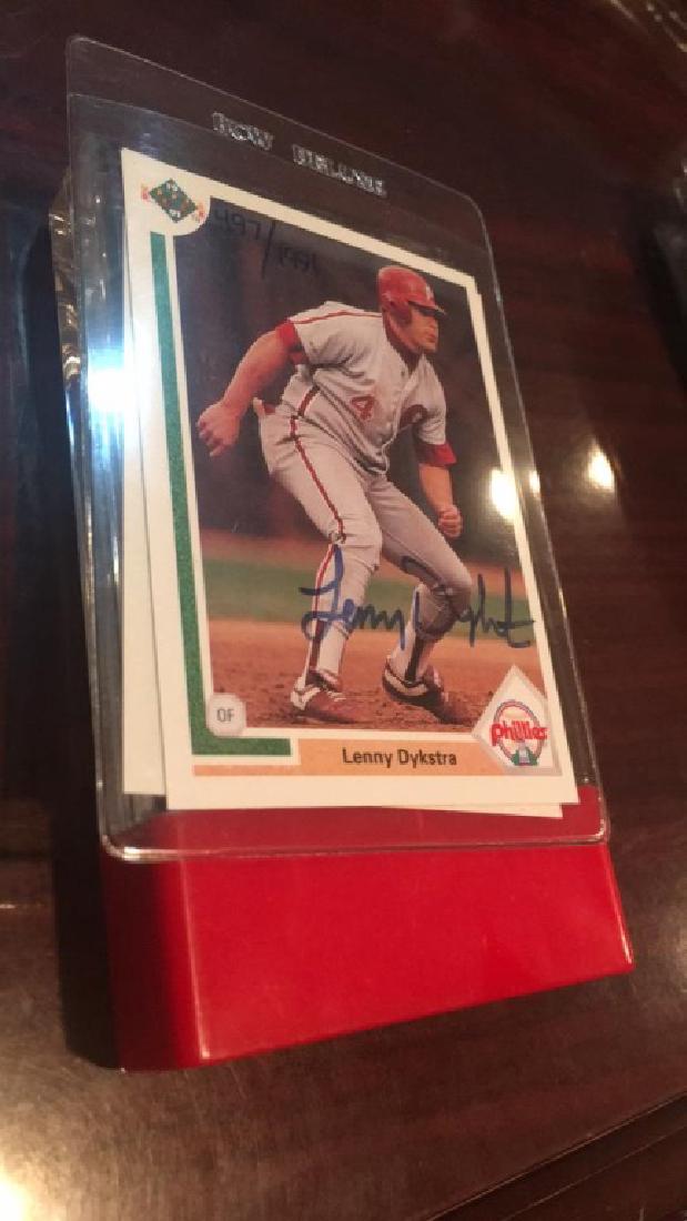 Lenny Dykstra Upper Deck autograph /1991 (1 of 2)