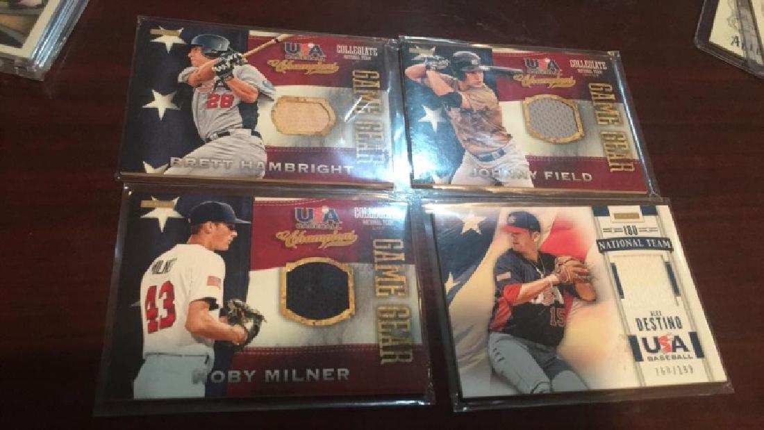 For card USA baseball jersey and bat card lot (1 of 1)