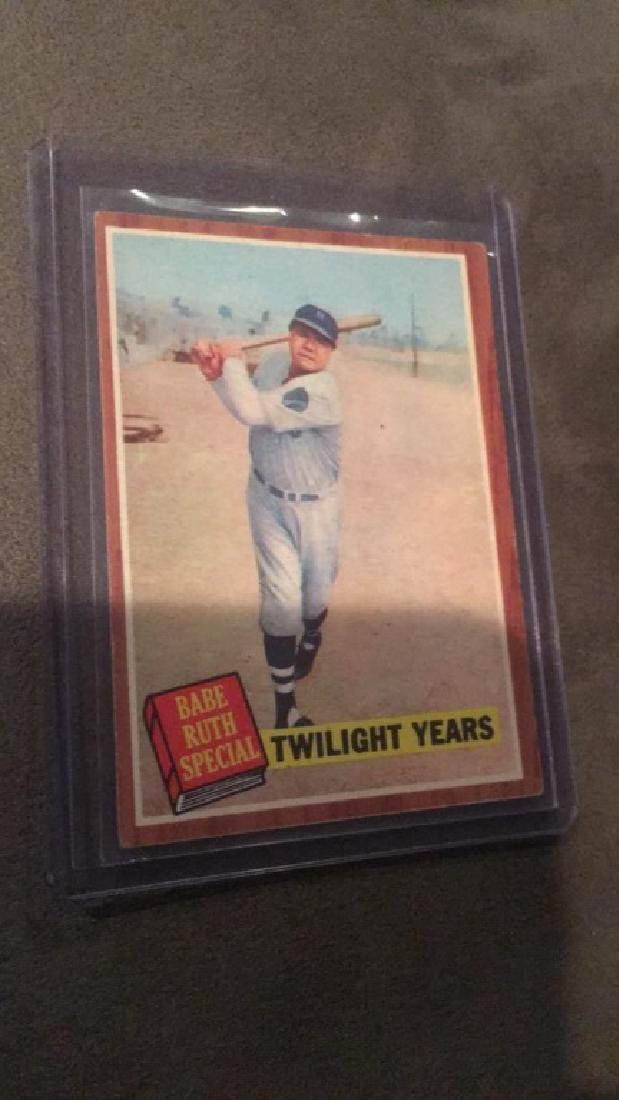 Babe Ruth 1962 Topps twilight years (1 of 2)
