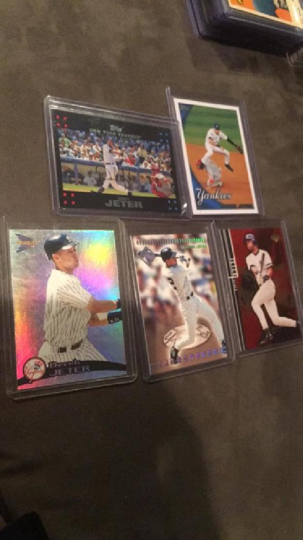 Nice five card Derek Jeter lot with high end (1 of 4)