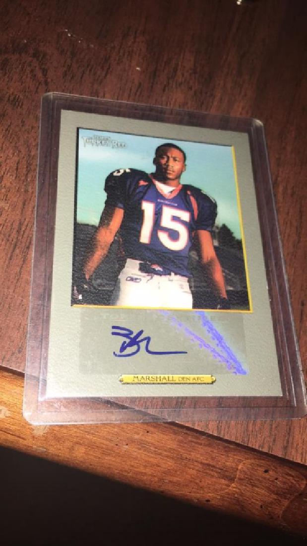 Brandon Marshall Turkey Red auto RC: Brandon Marshall Turkey Red auto RC