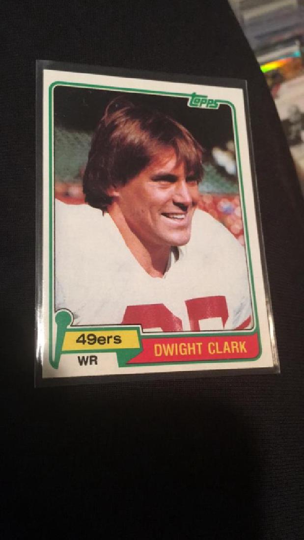 Dwight Clark 1981 Topps RC nice shape (1 of 2)
