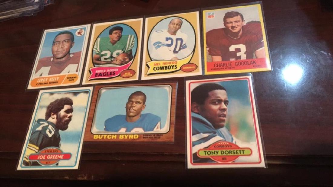 Seven card vintage football lot nice lot Harold (1 of 2)