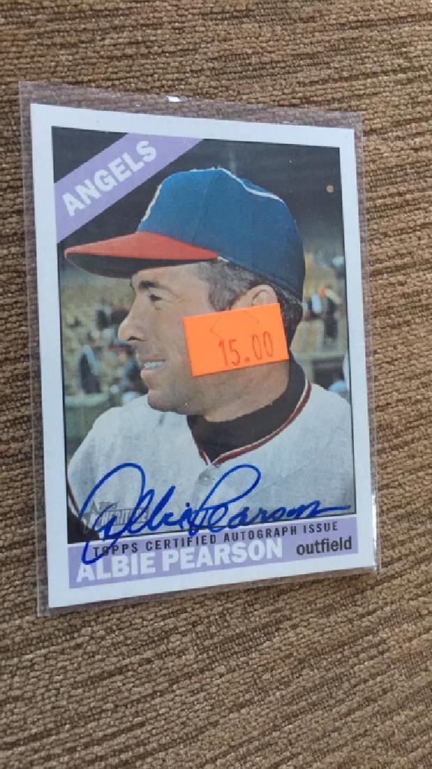 Albie Pearson Heritage on card Auto: Albie Pearson Heritage on card Auto
