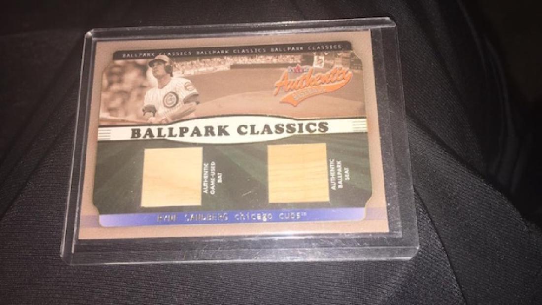 Ryne Sandberg 2002 fleer authentic's ballpark (1 of 2)