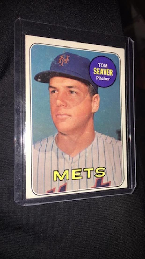 Tom Seaver 1969 Topps 2nd year card nice shape (1 of 2)