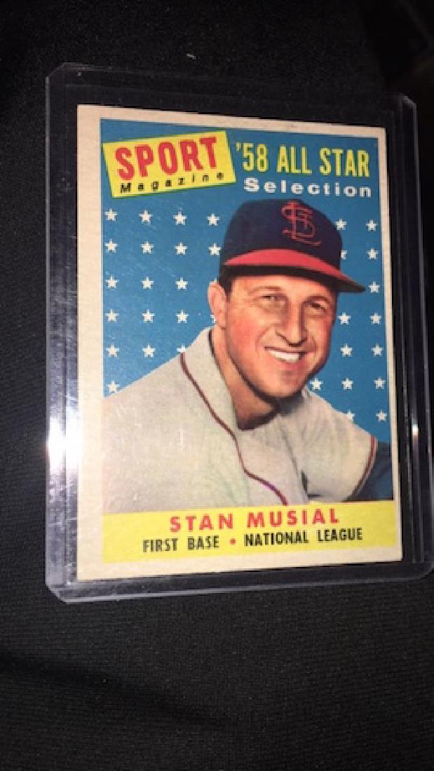 Stan Musial 1958 Topps all star: Stan Musial 1958 Topps all star