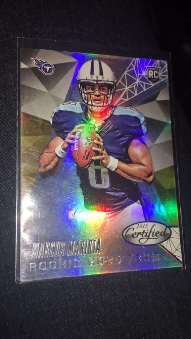 Marcus Mariota 2015 certified RC gold team (1 of 2)