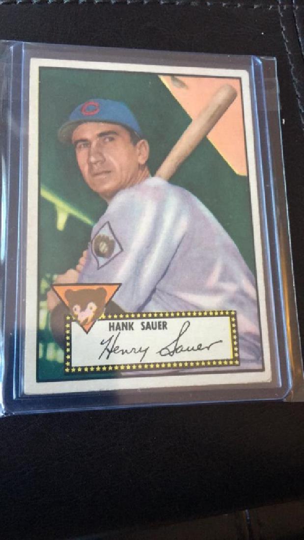 Hank Sauer 1952 Topps in nice shape (1 of 2)