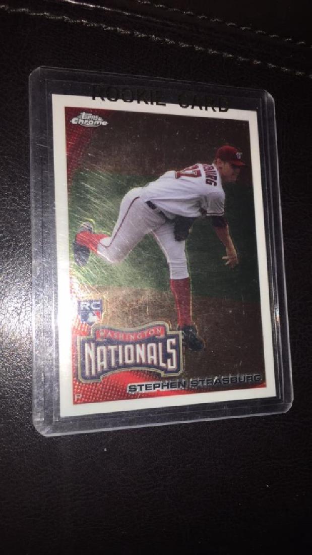 Stephen Strasburg 2010 Topps chrome RC (1 of 2)