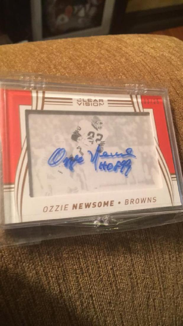 Ozzie Newsome clear vision auto /25 (1 of 2)