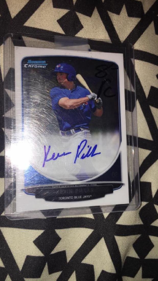 Kevin pillar  2013 Bowman chrome rookie auto (1 of 2)