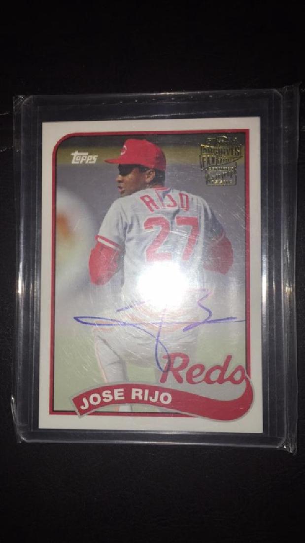 Jose Rijo Topps archives auto (1 of 3)