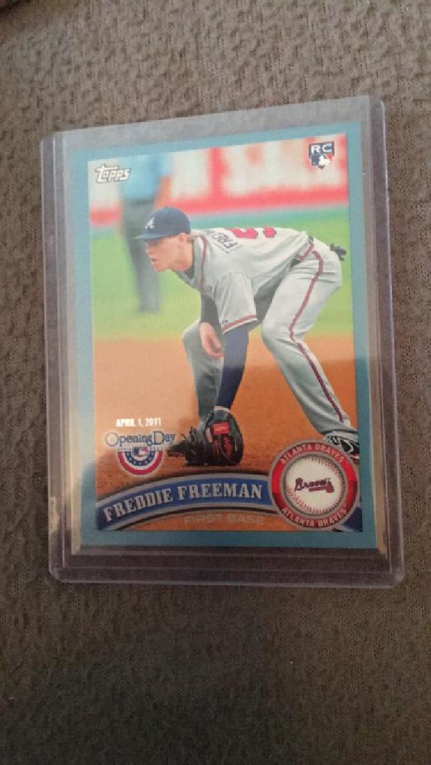Freddie Freeman 2011 Topps opening day RC blue (1 of 2)