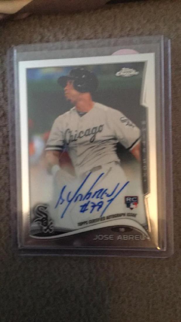 Jose Abreu 2014 Topps chrome auto RC (1 of 2)