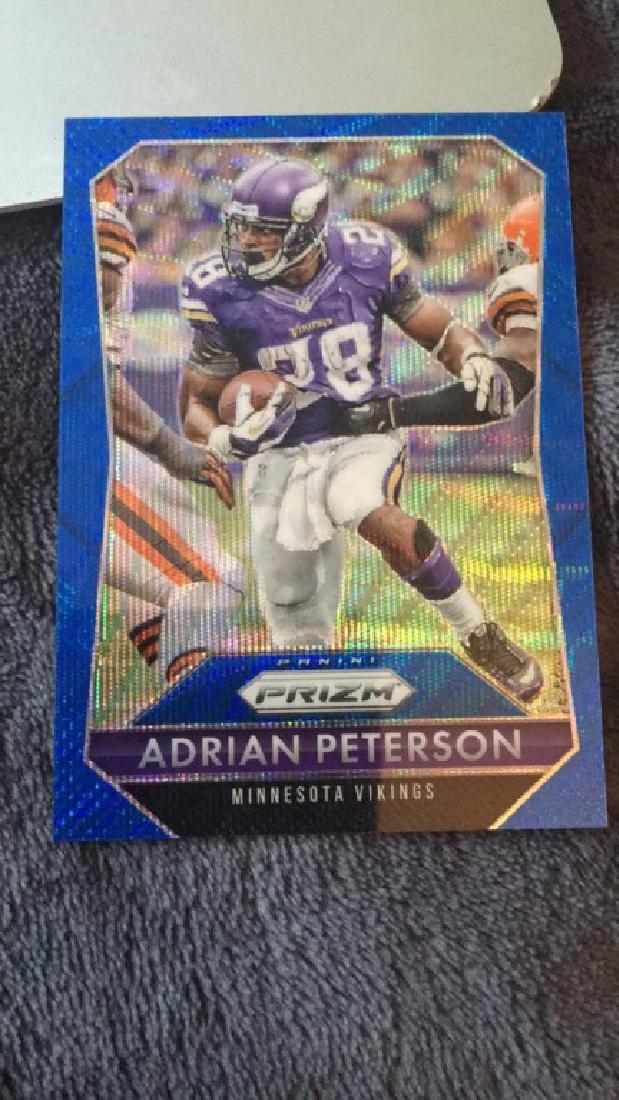 Adrian Peterson prizm blue SP /150: Adrian Peterson prizm blue SP /150