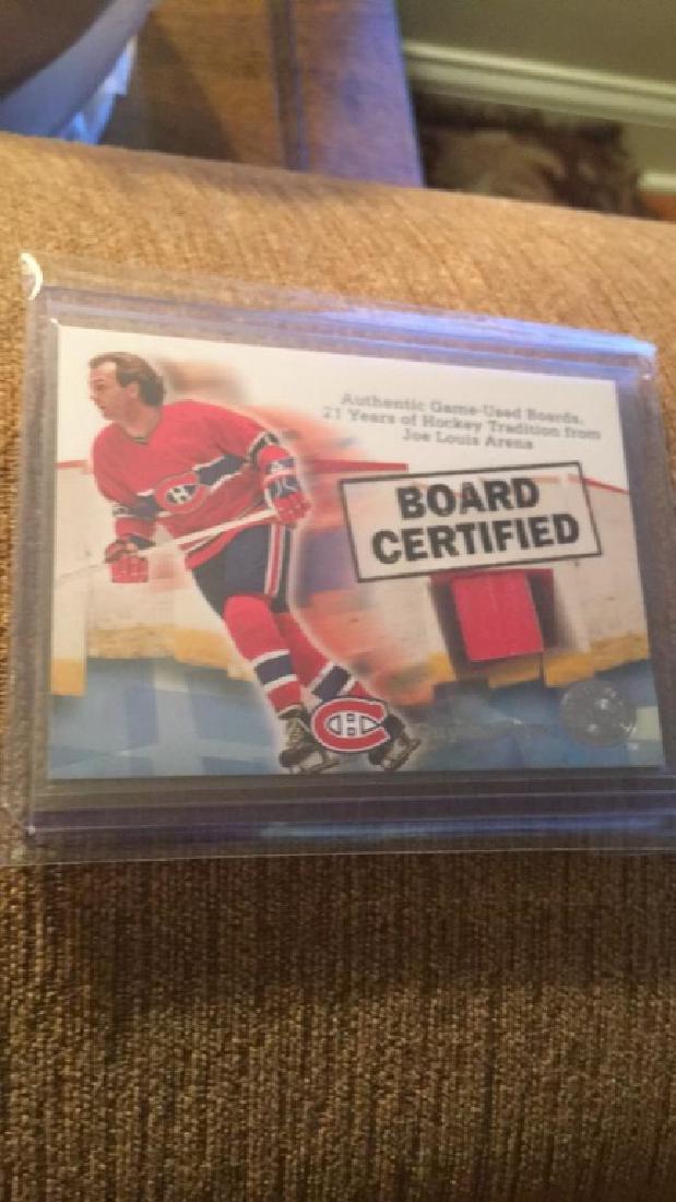 Guy Lafleur 2001 ford certified piece of the: boards card rare
