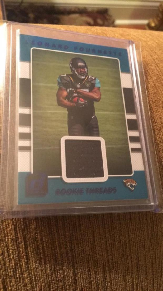 Leinard Fournette Donruss rookie threads RC Jersy (1 of 2)
