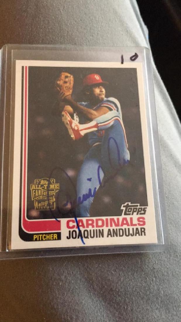 Joaquin Andujar Topps archives auto (1 of 1)