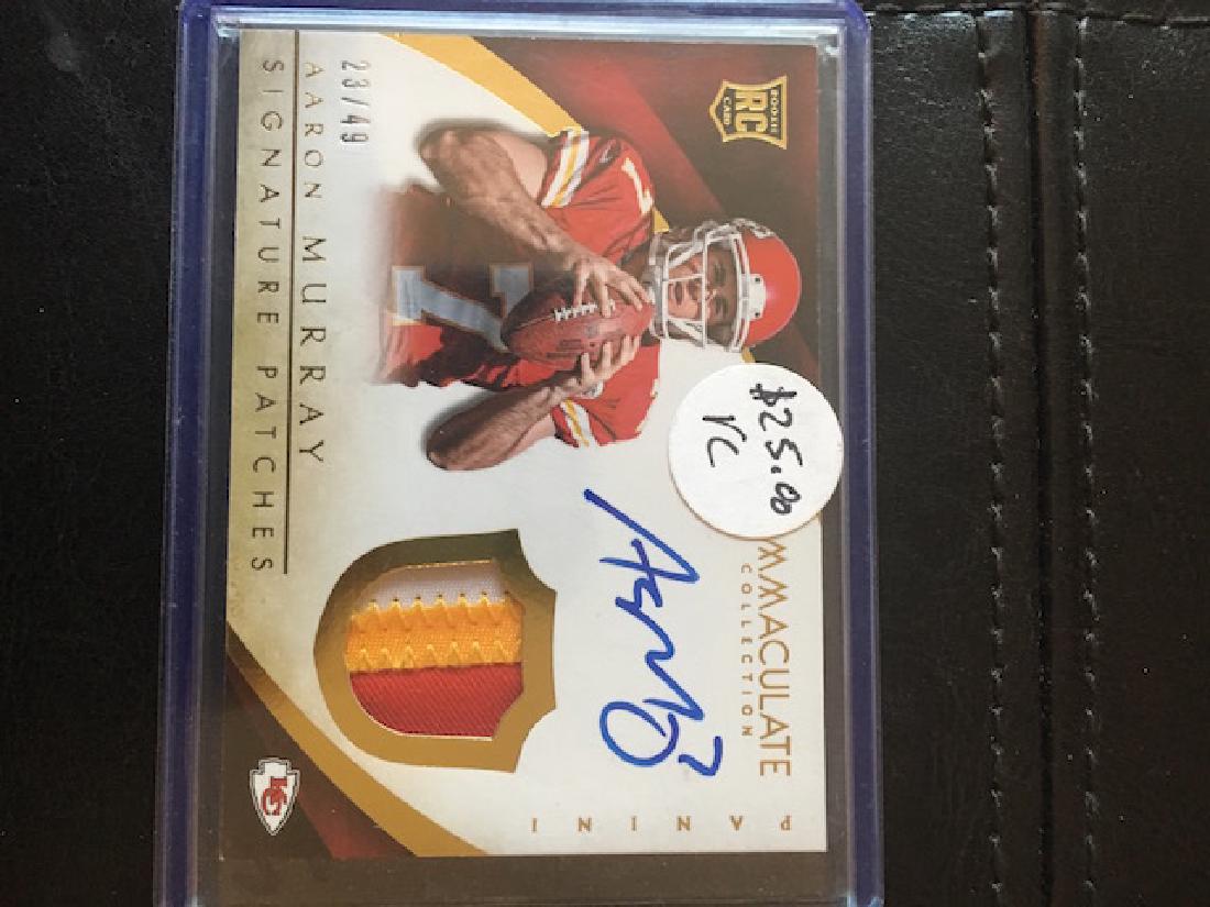Aaron Murray Immaculate Jersey Insert card (1 of 2)