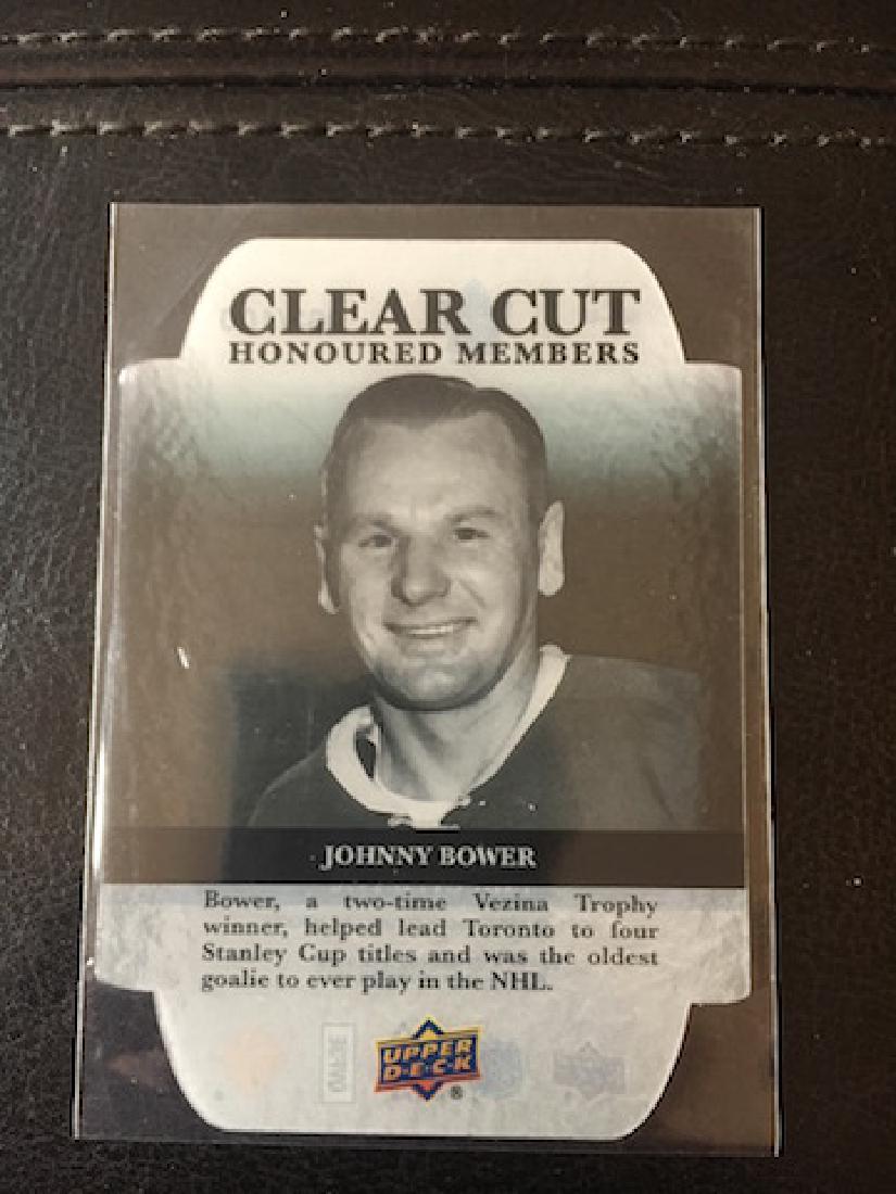 Johnny Bower Upper Deck Clear Cut card (1 of 2)