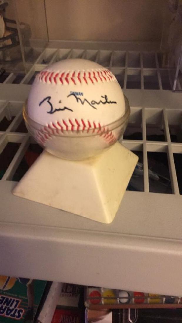Billy Martin autographed Baseball NY Yankees (1 of 2)