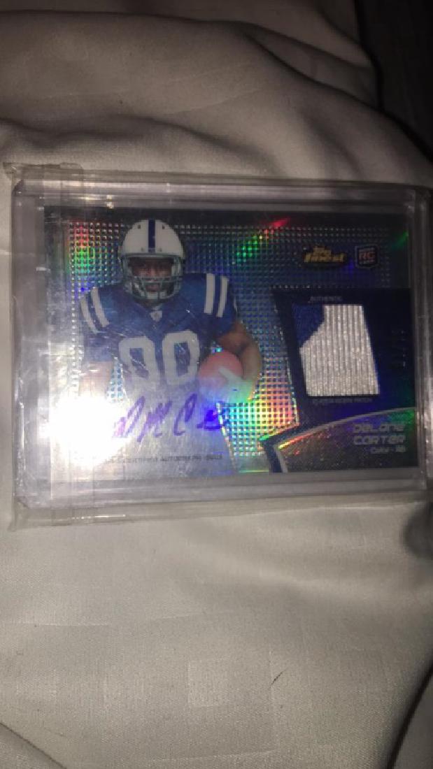 Delone Carter finest patch auto /25 (1 of 2)